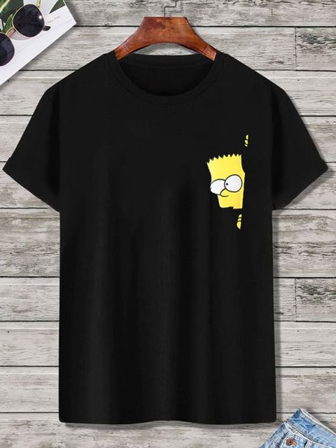 Футболка чоловіча чорна Bart Simpson Love&Live
