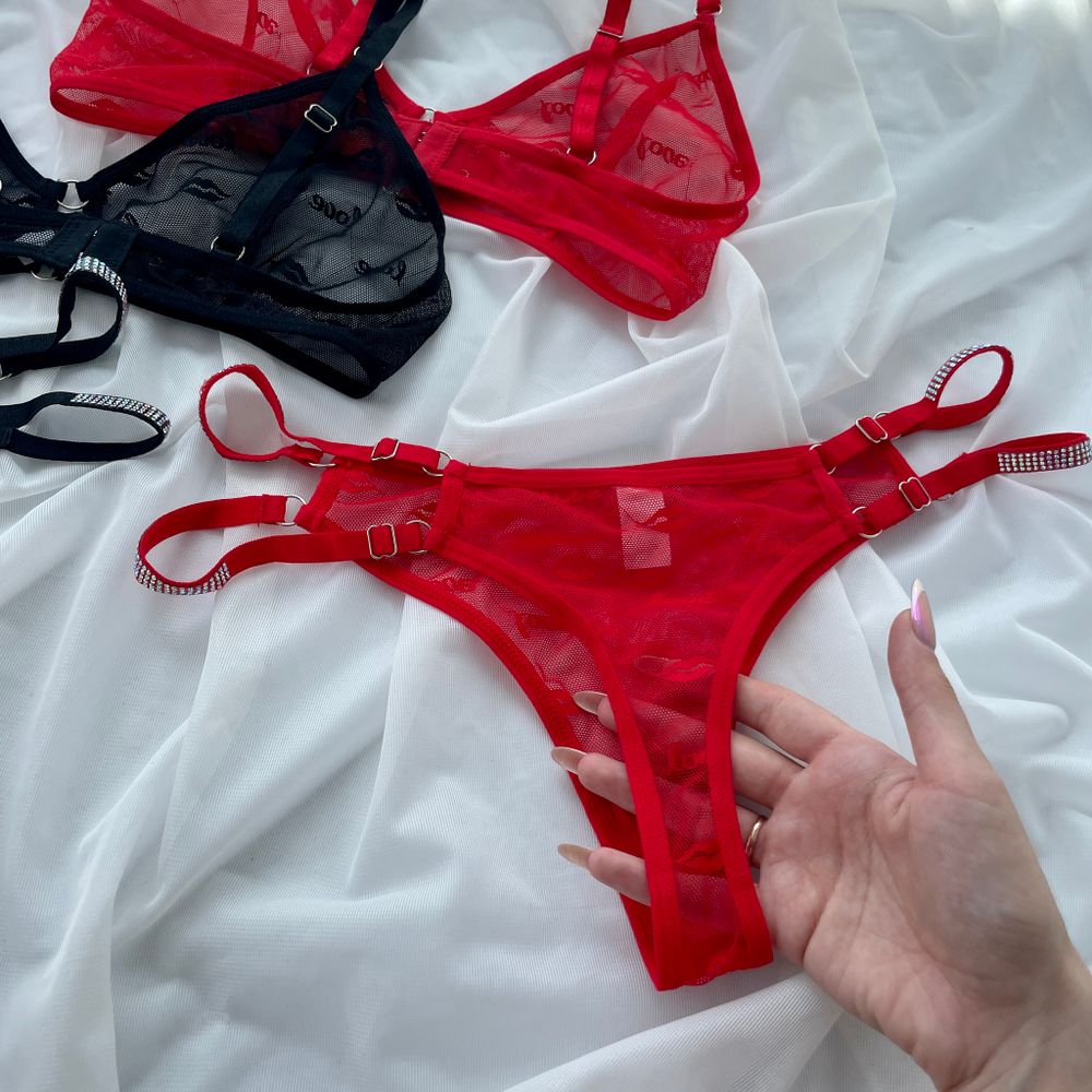 Комплект сітка з стразами