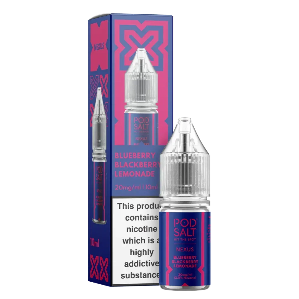 Pod Salt Liquid - Nexus Blueberry Blackberry Lemonade (10ml, 2%)