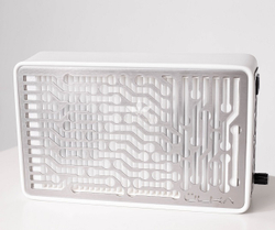 Вытяжка для маникюра настольная Ulka Nano, цвет белый (сетка металлик)