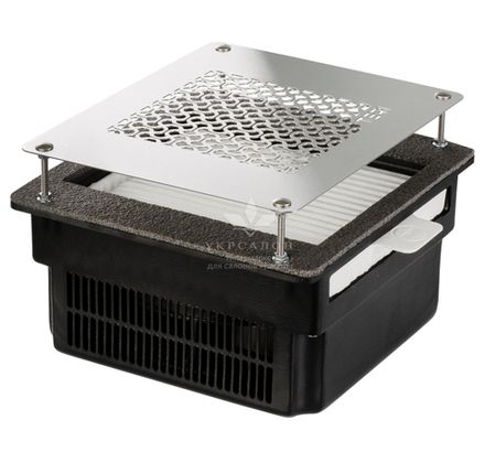 Врезная маникюрная вытяжка с HEPA фильтром Teri 800, цвет черный (сетка металлик)