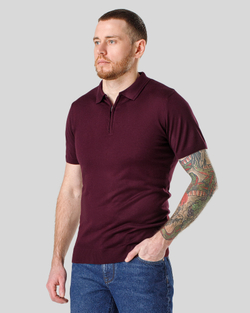 Футболка чоловіча на блискавці бордова (арт. 7462300206)