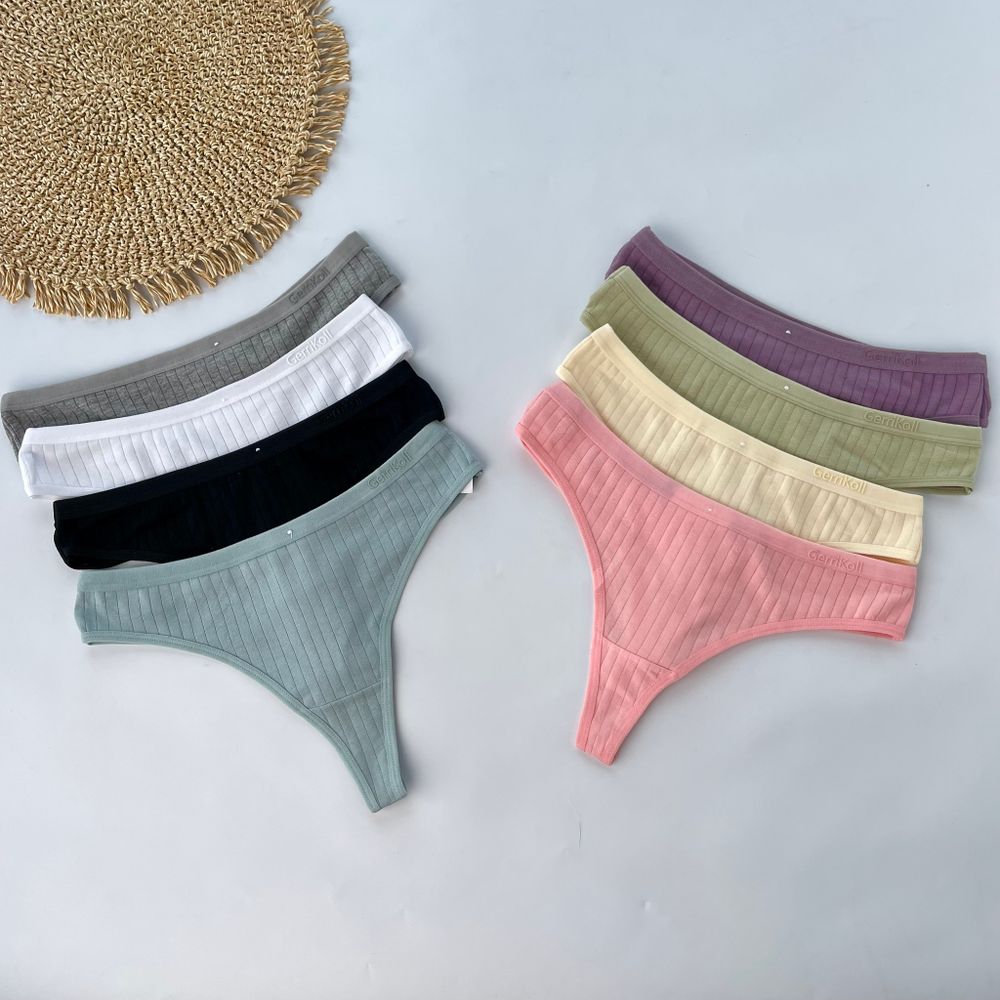 Стрінги в широкий рубчик