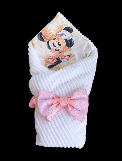 Конверт-плед з бантом, плюш, 80*80 см