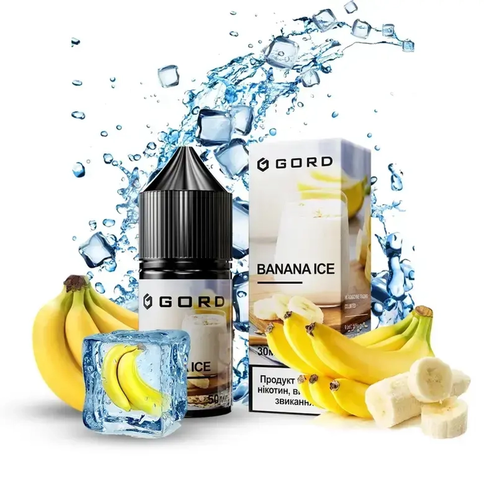 Солевая Жидкость Gord Banana Ice (Горд Банан Лед) 30ml 50mg