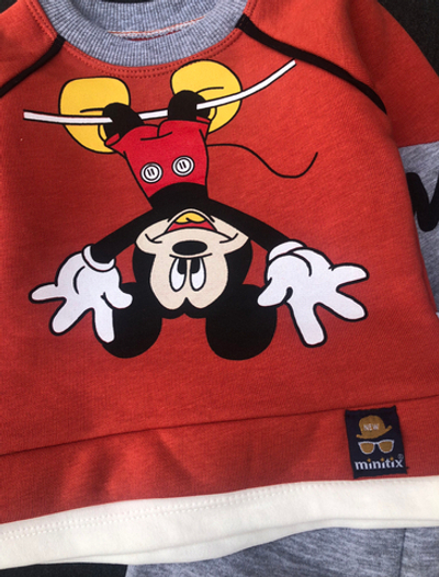 Костюм 2в1: світшот, штани "Міккі", трьохнитка з начосом ТМ "Murat Baby"