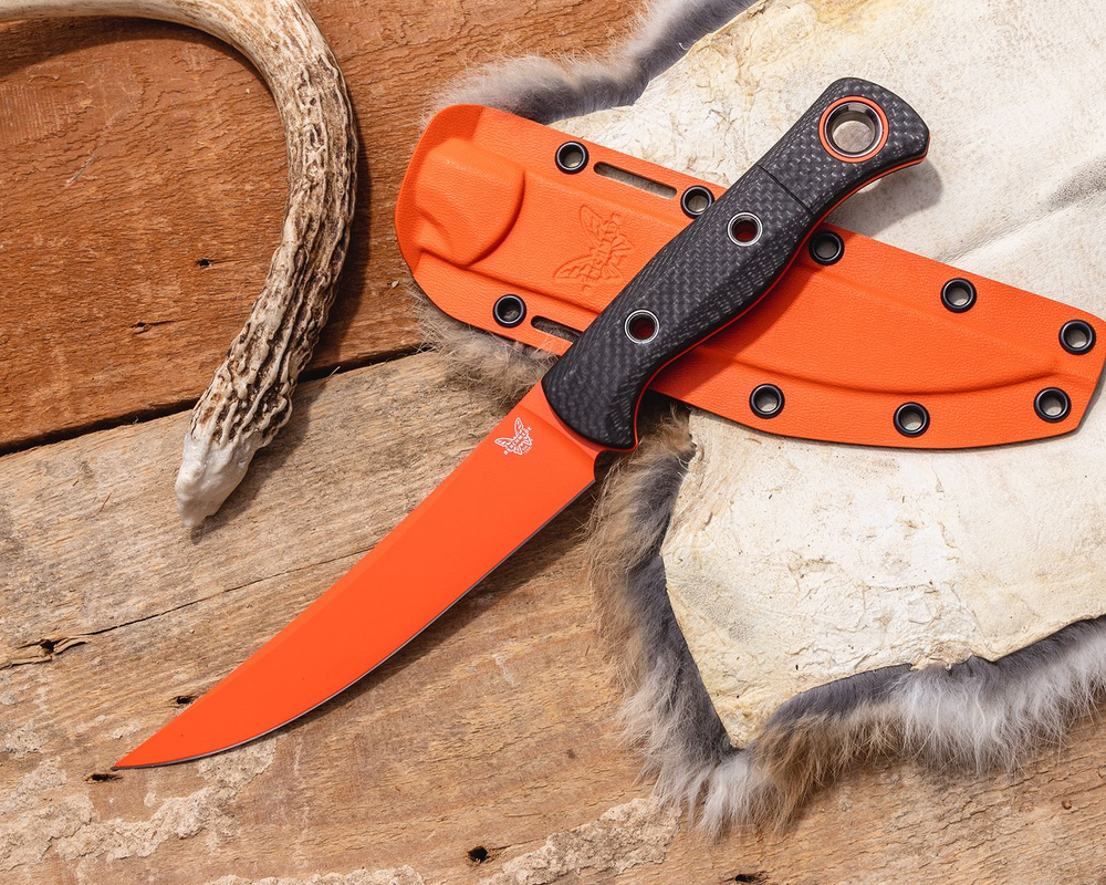 15500OR-2 Ніж Benchmade &quot;Meatcrafter&quot;, orange, CF