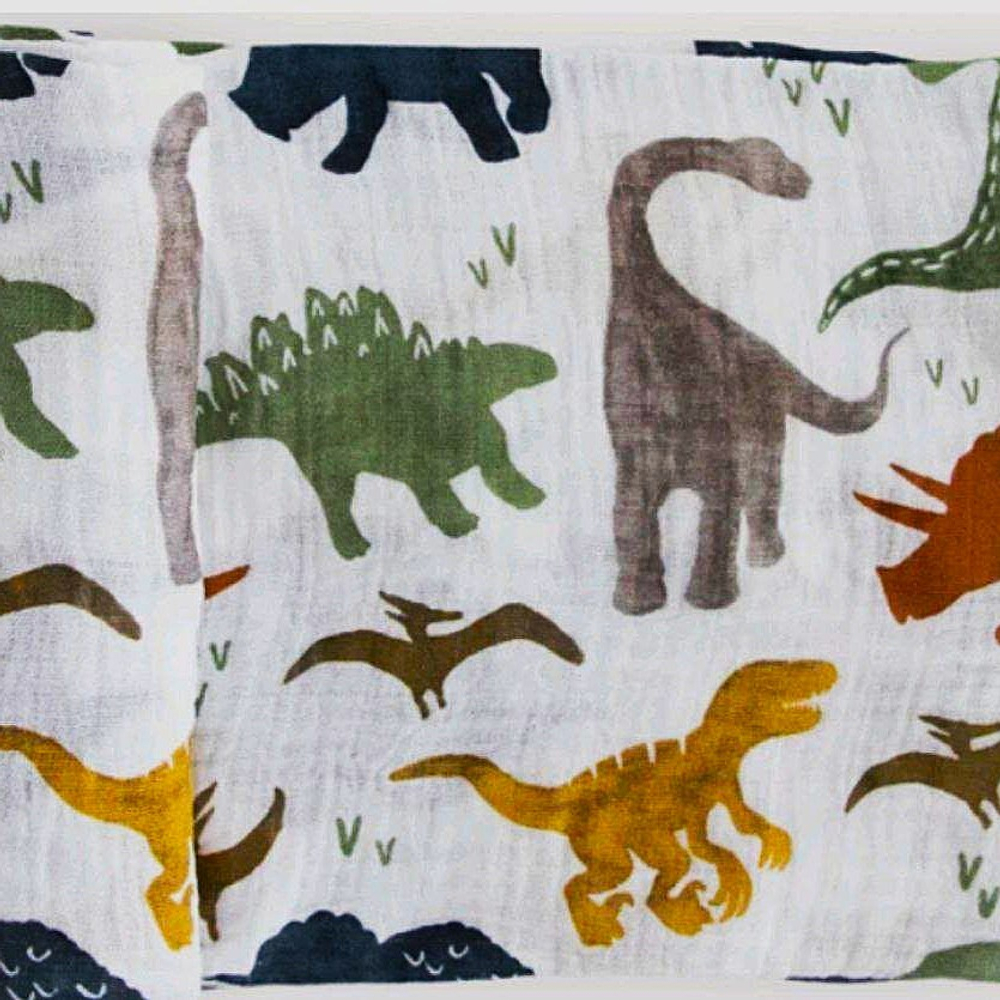 Пеленка динозавры муслин