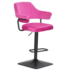 Стільчик для візажу Jef Black quadro Velor