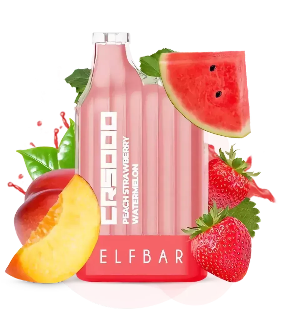 Elf Bar CR5000 - Peach Strawberry Watermelon (5%)
