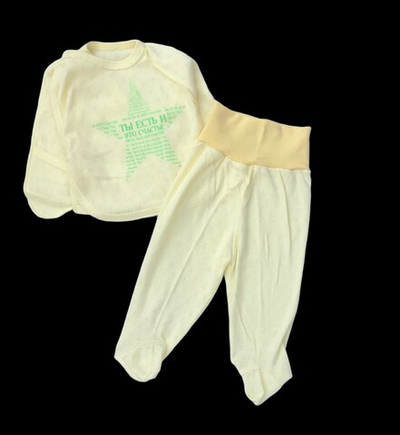 Комплект 2в1: льоля, повзунки рібана ажур "Ларі" (56 см)