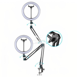 Кільцева настільна світлодіодна лампа LED з регулюванням світла X-LED-10
