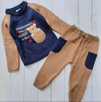 Костюм 2в1, акрил: світшот, штани "Cloudy"