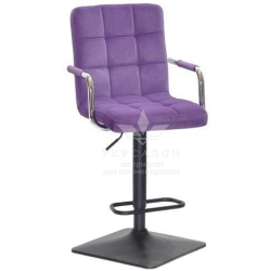 Стільчик для візаж Florida black quadro Velor