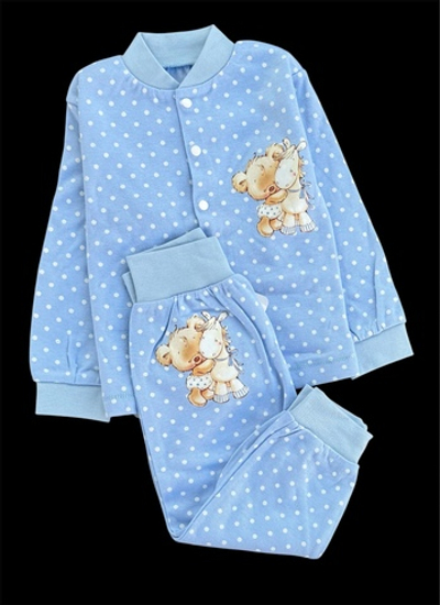 Костюм 2 в 1: кофта, штани "Принт", інтерлок ТМ "Happy ToT"(80 см)