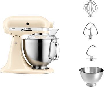 Планетарний міксер KitchenAid Artisan 5KSM185PSEAC з відкидним блоком кремовий