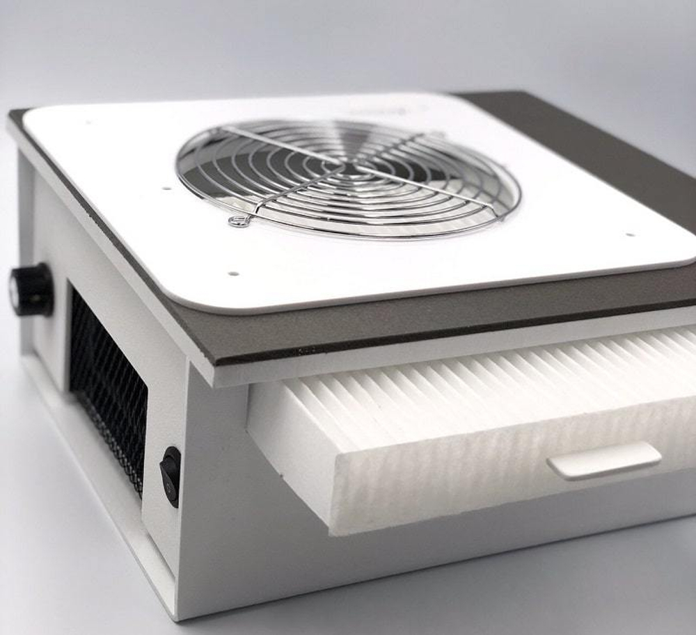 Врезная вытяжка для маникюра с фильтром SheMax, 66 ватт