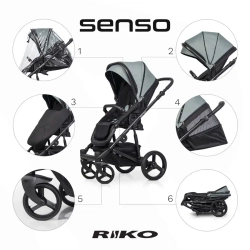 Универсальная коляска 2 в 1 Riko Senso