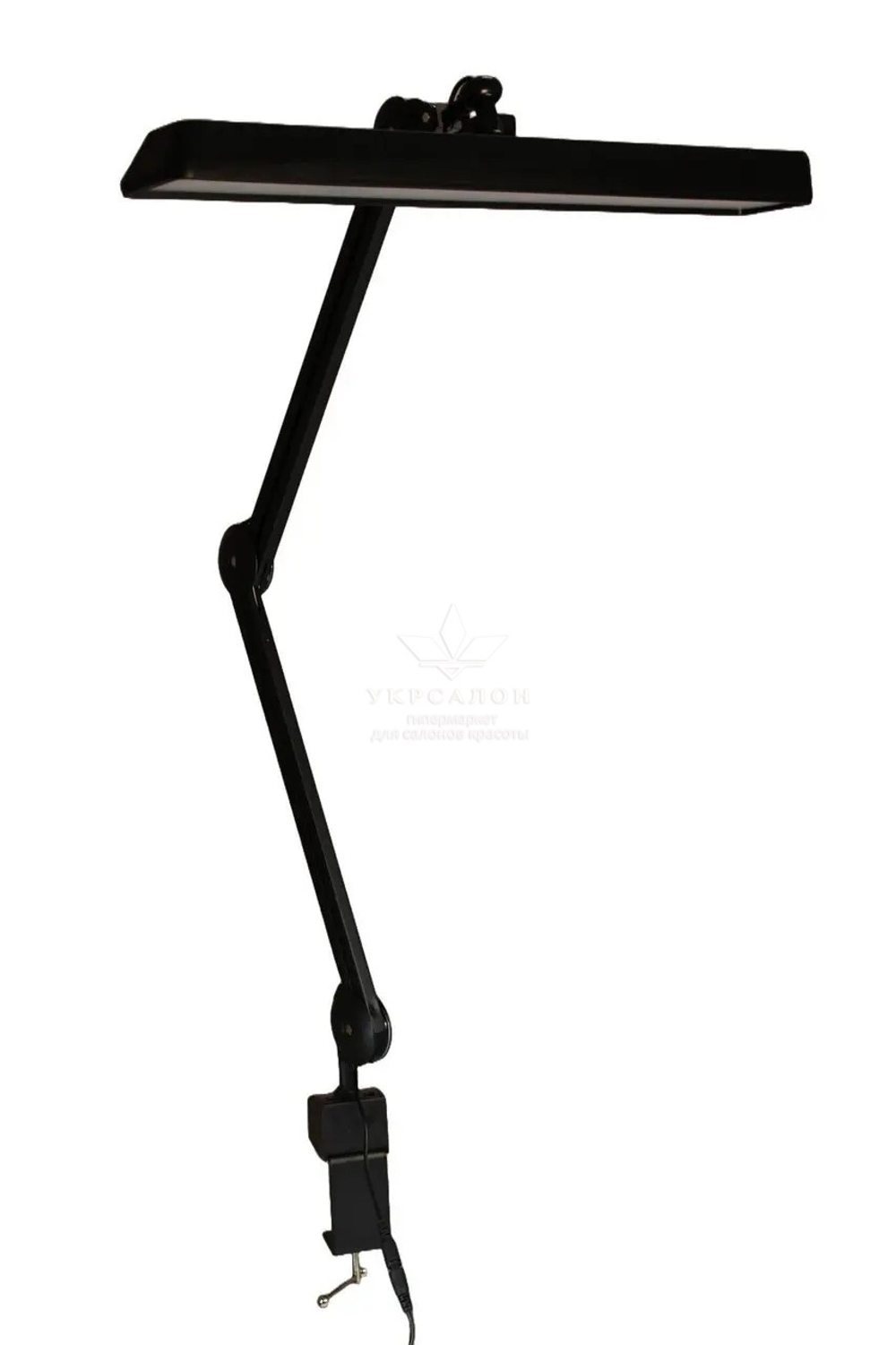 Настольная светодиодная бестеневая Led лампа для бьюти мастера на струбцине KMS-1005 (9501), 30 Вт, черная