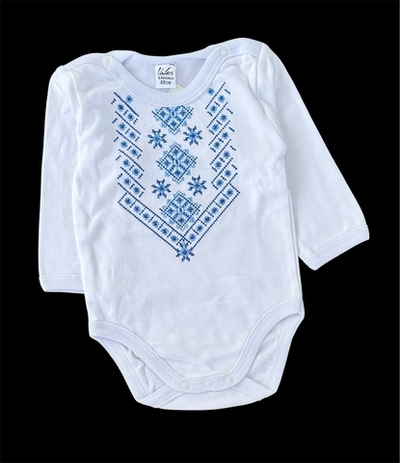 Боді з довгим рукавом "Вишиванка", інтерлок ТМ "Текс"