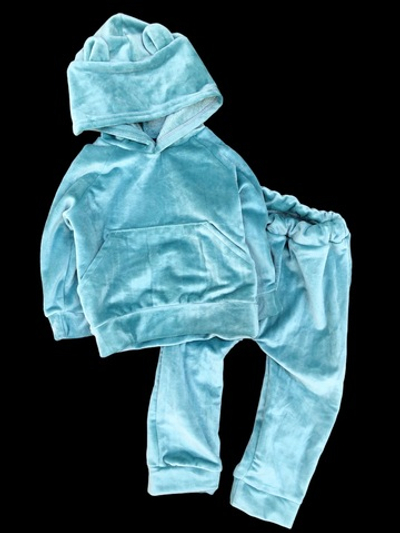 Костюм 2в1: худі, штани "Оксамит", велюр на плюші ТМ "UA"