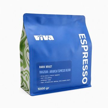 Кофе в зернах Viva Brazora Arabica Espresso Blend (Dark Roast) 1000г