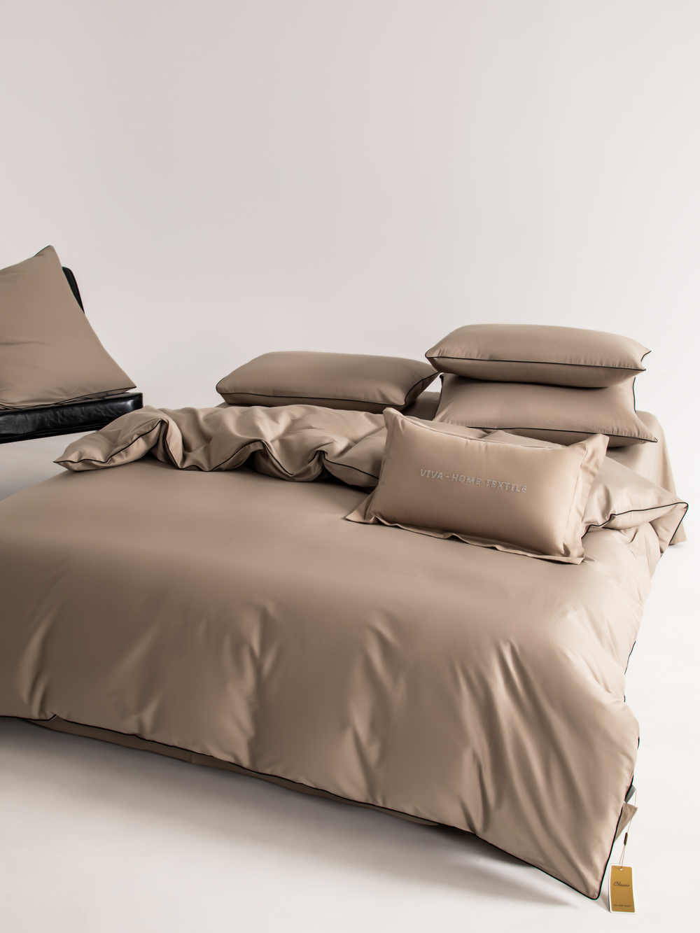 Комплект постельного белья Однотонный Сатин Элитный OCE022