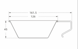 Миска с ручкой для пикника 300мл
