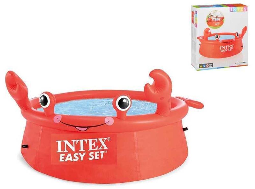 Семейный надувной бассейн Intex 26100 NP Crab Easy Set