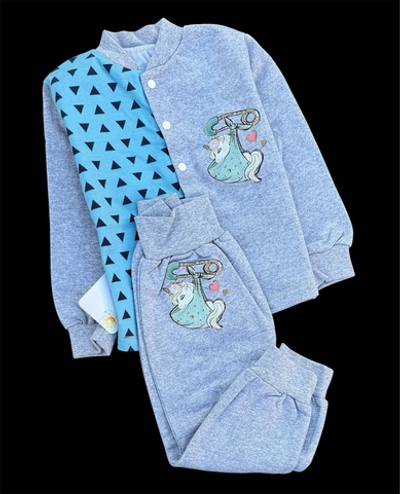 Костюм 2 в 1: кофта, штани "Принт", футер ТМ "Happy ToT"