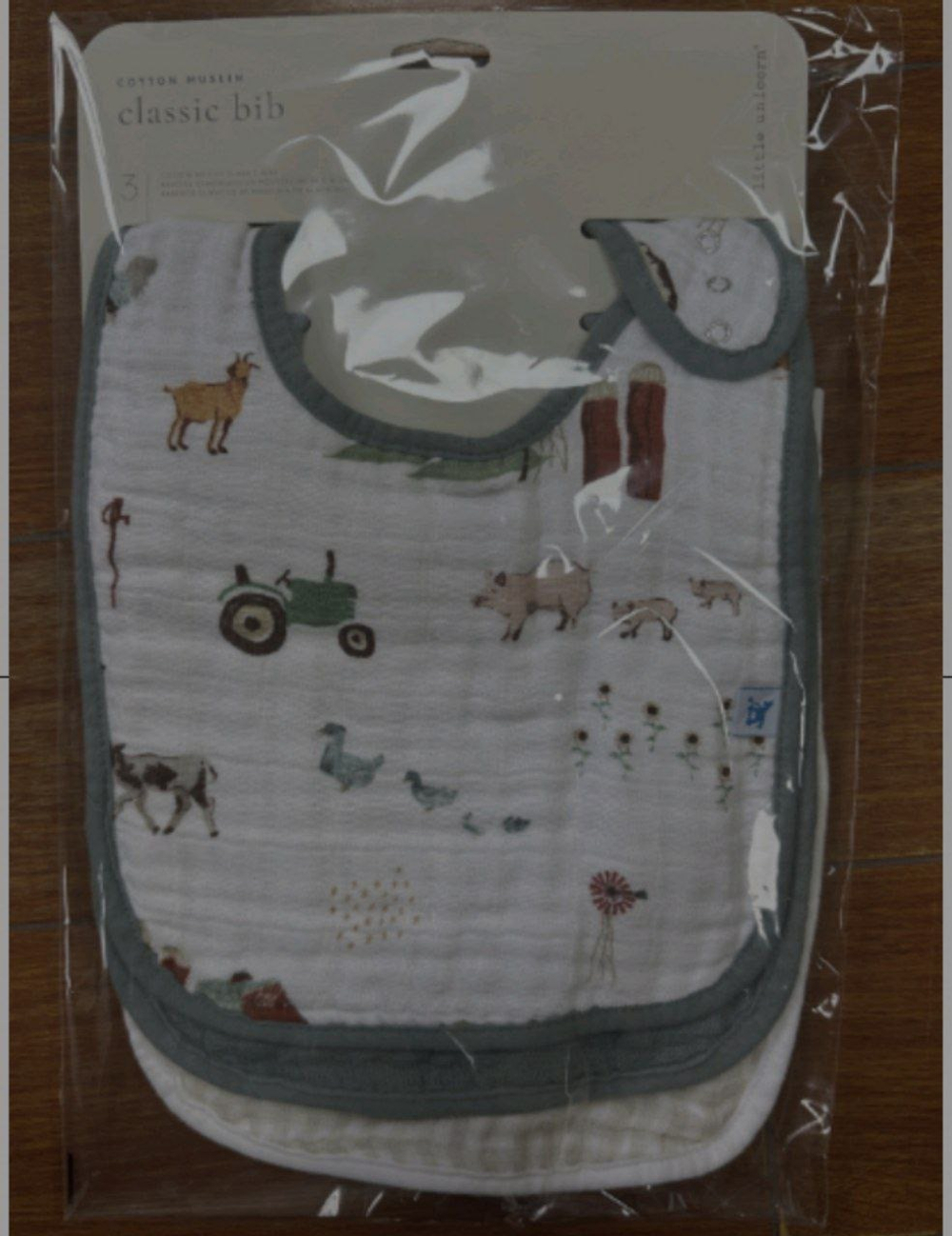 Нагрудник слюнявчик детский муслин