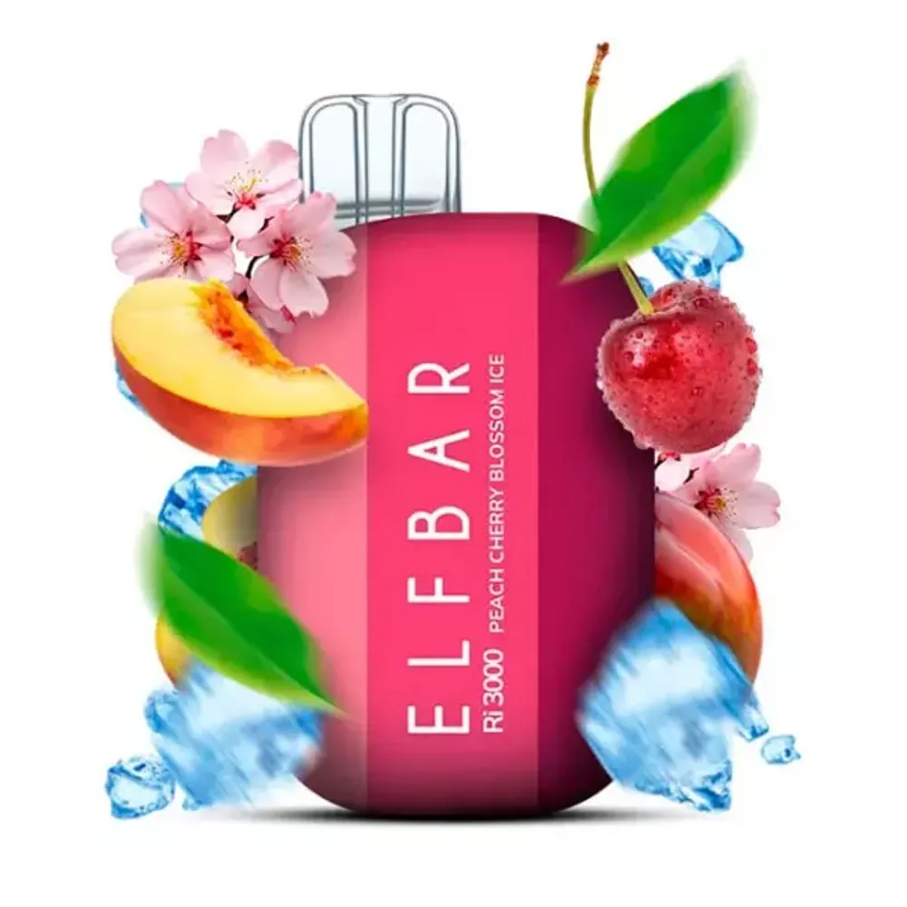 ELF BAR Ri3000 - Peach Cherry Blossom Ice (5% nic)