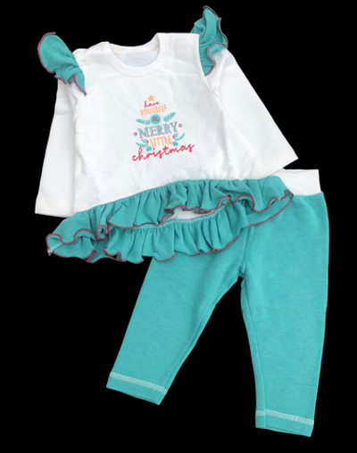 Костюм 2в1: туніка, лосіни "Ялиночка", футер