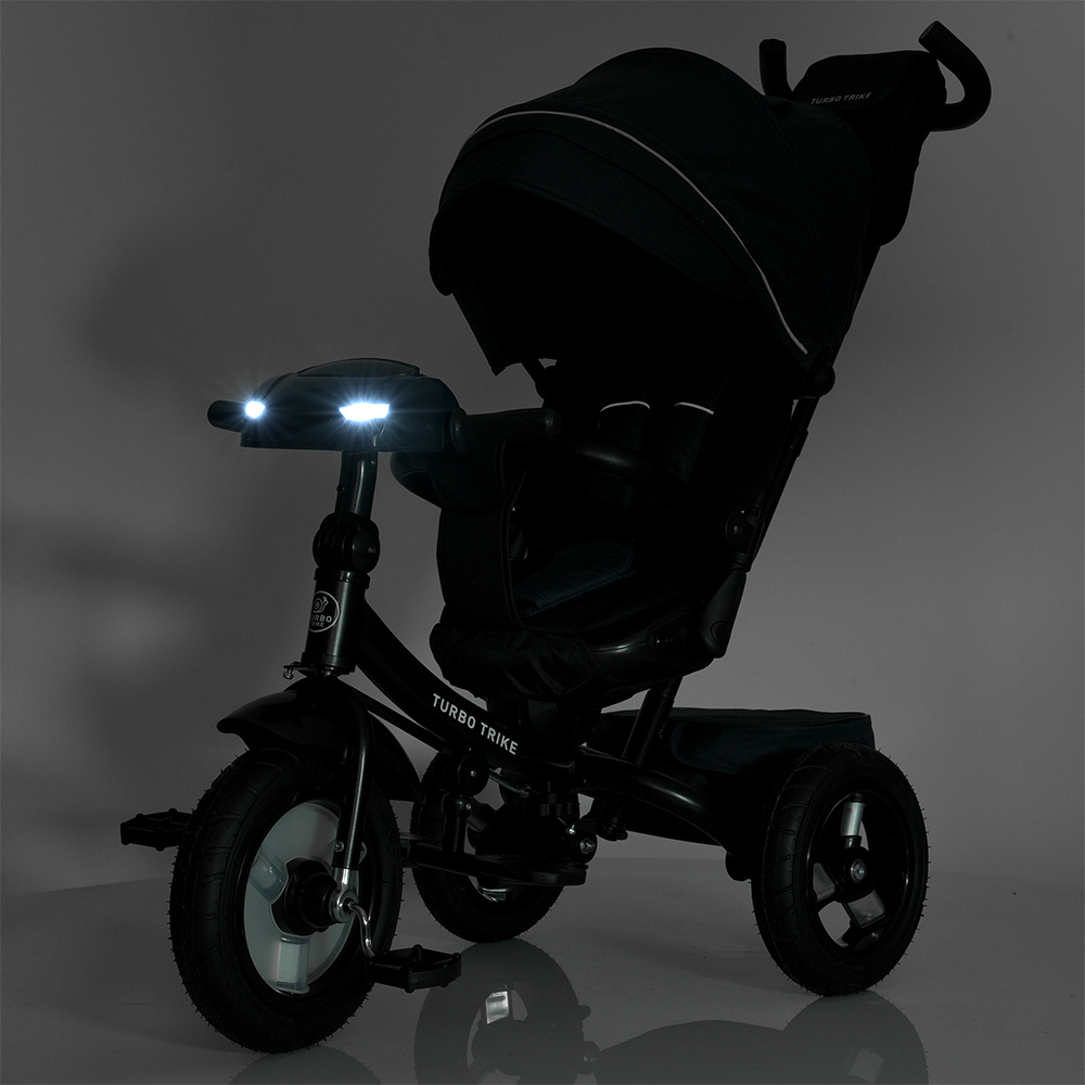 Дитячий триколісний велосипед Turbo Trike MT 1007 гумові колеса
