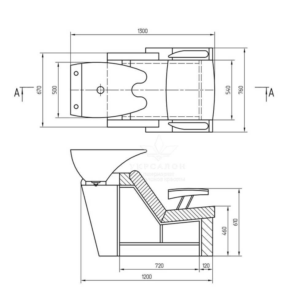 Мойка парикмахерская  1012