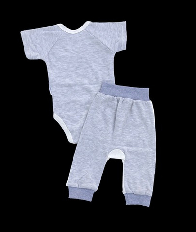 Костюм 2в1: боді-футболка, штани "Ніжність", рібана ажур ТМ "Sweet Mario"