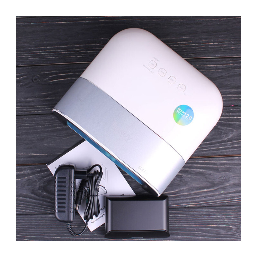 Лампа с аккумулятором для маникюра LED+UV Sun 3s нового поколения с кварцевыми диодами (оригинал), 48W