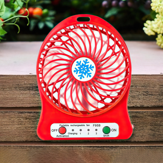Міні-вентилятор Portable Fan Mini Червоний