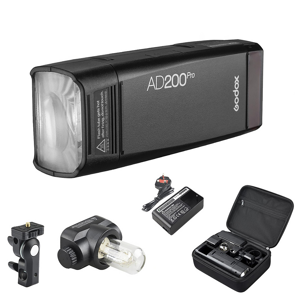 Студійний компактний спалах Godox AD200Pro (200Дж)