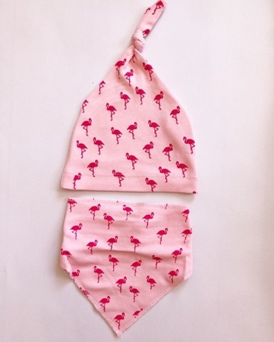 Шапочка та снуд "Flamingo", бавовна ТМ "ALB" (р. 44-46)