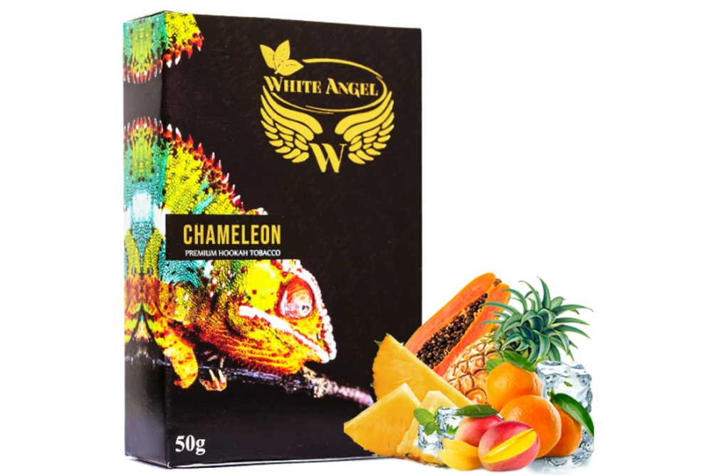 Табак White Angel Chameleon (Папайя, Ананас, Манго, Лед) 50г Срок годности истёк