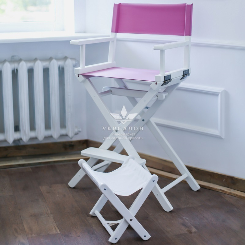 Складной стул для визажа Apolo 4 white