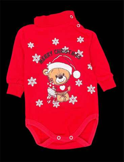 Боді-водолазка з довгим рукавом "Merry Christmas", футер ТМ "UA"