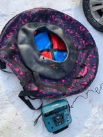 Надувные санки-ватрушки "Розовый лед" диаметр 100 см. (Оксфорд, ПВХ)