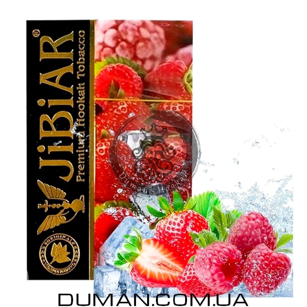 JiBiAR Ice Strawberry Raspberry (Джибиар Лед Клубника Малина) 50g
