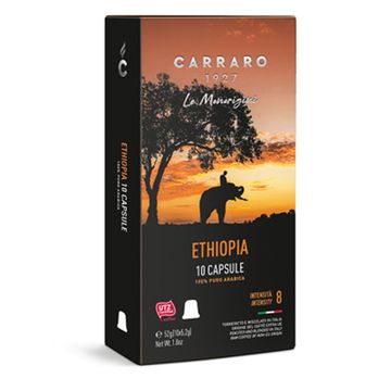 Кофе в капсулах Nespresso Carraro Aluminium Ethiopia 10шт