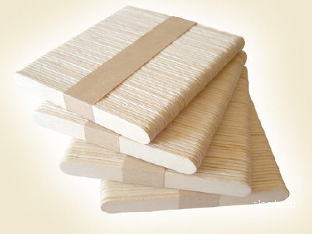 Шпатели  деревянные одноразовые