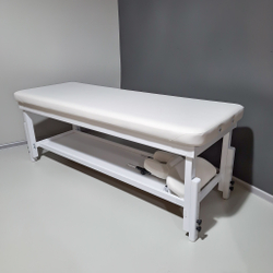 Стаціонарний масажний стіл KP-9 White