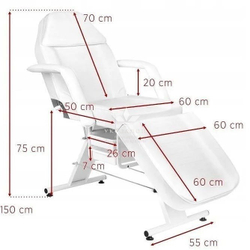 Косметологічна кушетка a-205 бежева