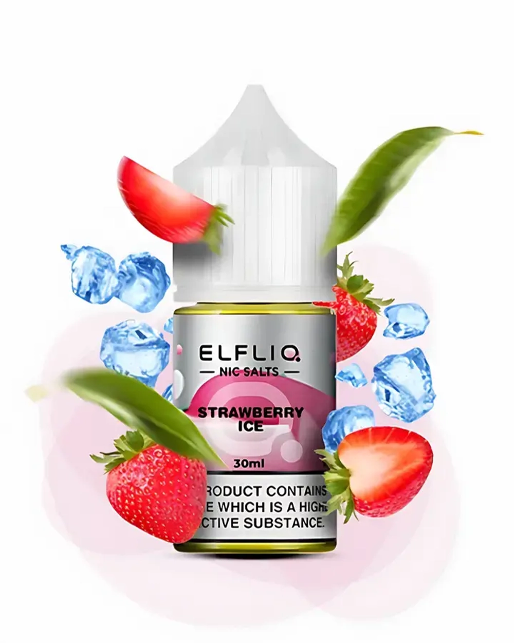 Жидкость ELFLIQ Strawberry Ice (Ельфлик Клубника Лед) 30 мл/5%